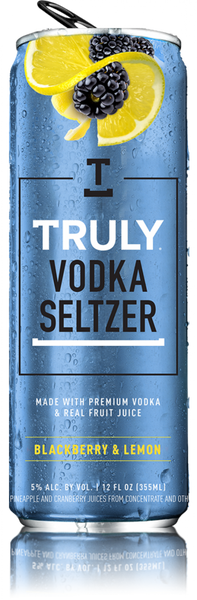 Truly Vodka Blackberry Lemon Seltzer 4pk 355ml